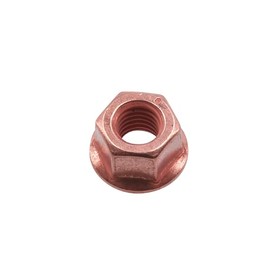 Connect 30739 Copper Flashed Nut Flanged M8 x 1.25 x 13mm Hex 5pc