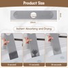 Faucet Mat for Kitchen Sink, Diatomite Quick Drying Tray ,