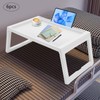 6Pcs Lap Desk Tray,Tray Folding Table,Foldable Laptop Desk,Plastic Breakfast Laptop