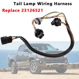 23126521 Tail Lamp Wiring Harness for 2015-2022 Chevy Colorado & GMC Canyon, Rear Right Tail Light Socket Connector, Replace 23126521