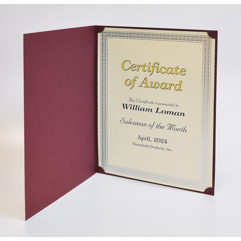 50 Pack Certificate Holders, Diploma Holders, Document Covers with Gold