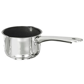 Buckingham Induction Deep Milk Pan with Xylan Non-Stick Coating and Double Lip, Stainless Steel, 14 cm