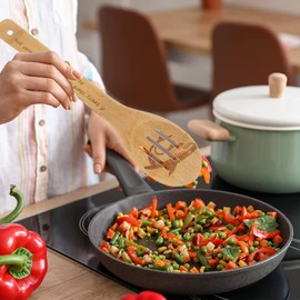 5PCS Shark Wooden Cooking Spoons Set Shark Gifts for Women Kitchen Decor Bamboo Cooking Utensil Spoons for Housewarming Wedding Anniversary Thanksgiving Christmas Gifts Mom Women