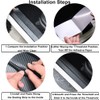 Universal Car Door Sill Protectors Limited 4Pcs Carbon Fiber Vinyl