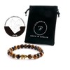 Elephant Bracelet with Natural Stone Beads and Crystal Highlights –