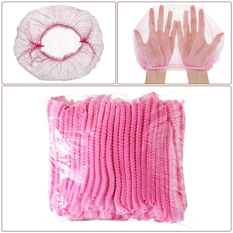 Gorro De Ducha Desechable Para El Cabello, 100Pcs Gorro De