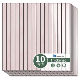 MOONFUN 10 Sheet Upgraded Thicker Peel and Stick Backsplash,12"x12"Pink Premium Self Adhesive Wall Tiles Stick on Back Splash Tiles for Kitchen, Bathroom,Fireplace