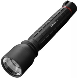Coast XP18R Black & Red Aluminum Water Resistant Flashlight NEW