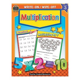 Fun Express Write On Wipe Off Multiplication Book - Educational - 1 Piece