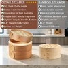 AutJrny Cedar Steamer Basket 10 Inch | Extra-Deep 2 Tier