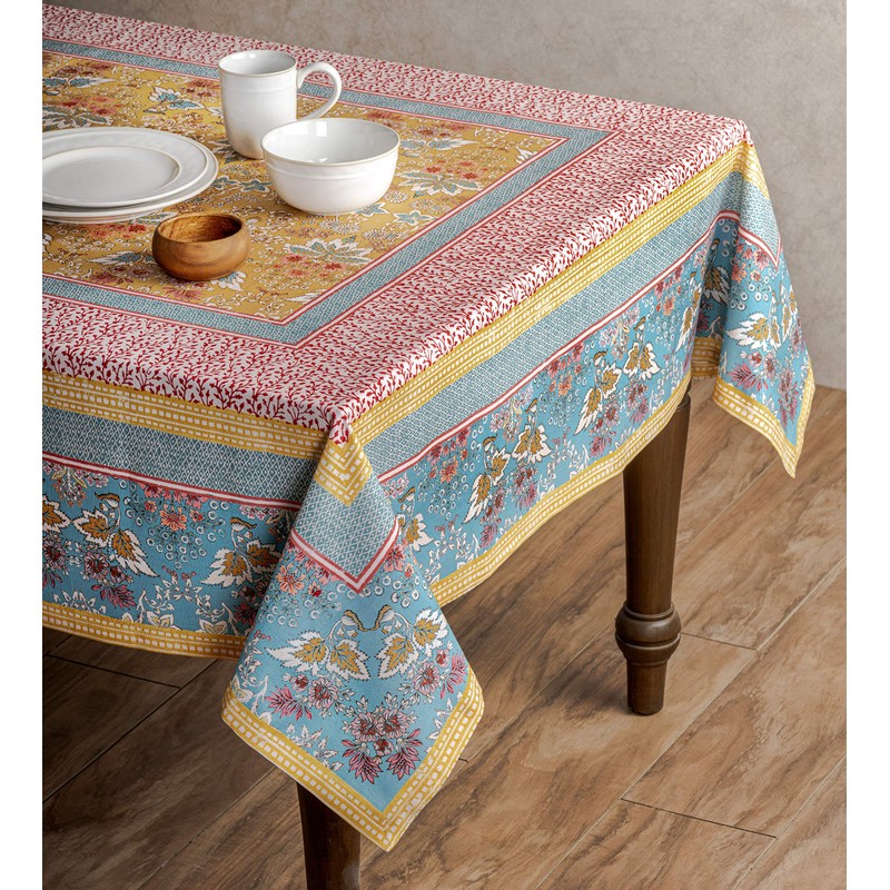 Maison d' Hermine Tablecloth 100% Cotton Table Cover Decorative Washable