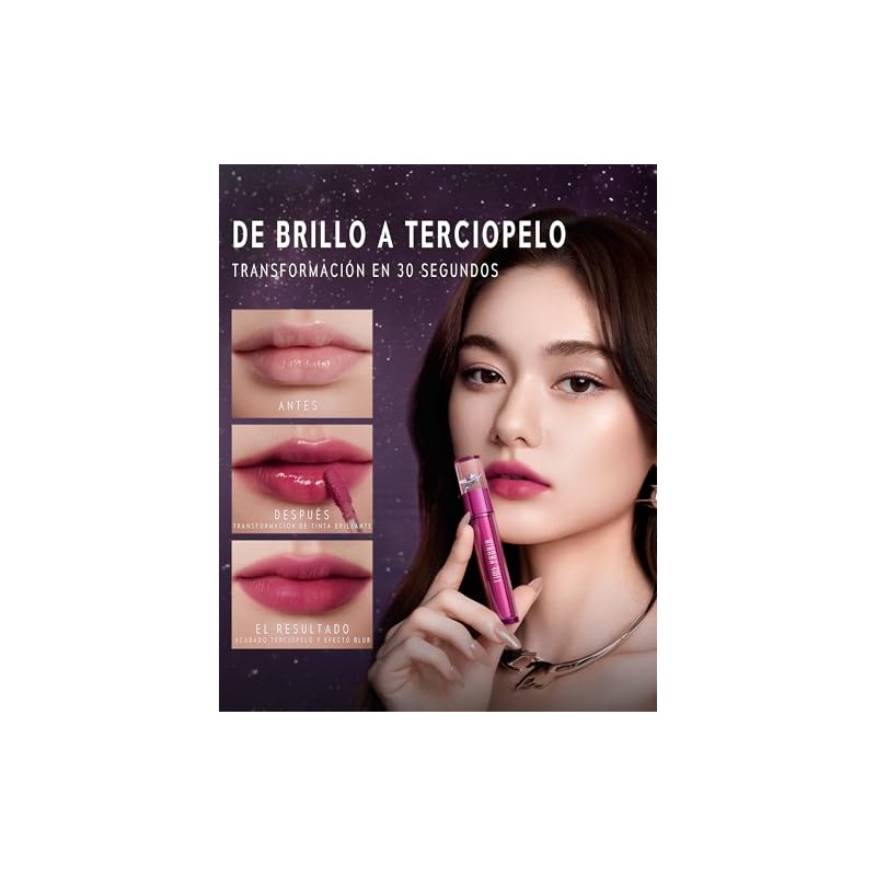 TIMEPHORIA Altera Tinte Labial Difuminador 012 Hush, Rosa Nude Acabado