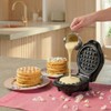 Bestron Mini Waffle Iron for Classic Waffles, Small Waffle Maker