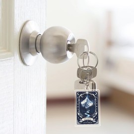 Velaris City Of Starlight Keychain 2 Inches COTAR, Book Lover, Court of Night, Romantasy, Reader Acrylic Material Key Ring Accessories for Motorcycles Cars Backpack Handbag Gifts for Friend Coworker