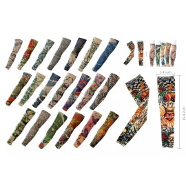 Unbranded 10 PCS Tattoos Cooling Arm Sleeves Cover Body Arm Stockings Tattoo Assorted C&D
