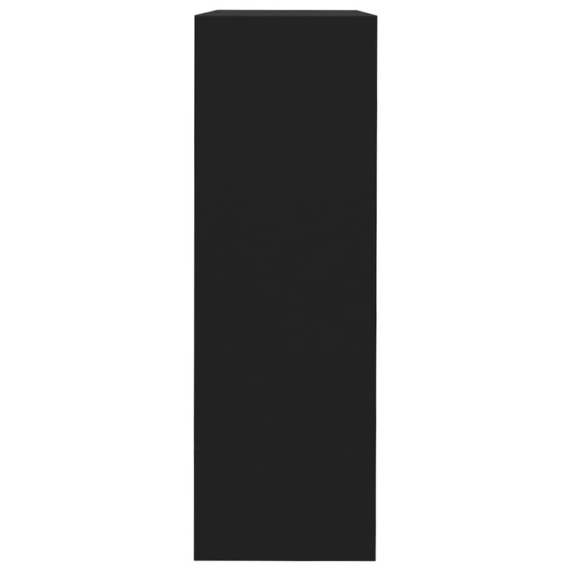 vidaXL Wall Cube Shelves in Black MDF - Set of