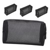 Baluue 4pcs Nylon Mesh Cosmetic Bags Travel Zipper Pouch Makeup