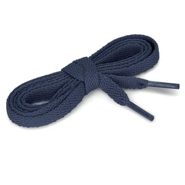 uxcell 5 Pairs High Durability Athletic Unisex Flat Shoelaces for Sneakers Navy Blue 60 cm/24"