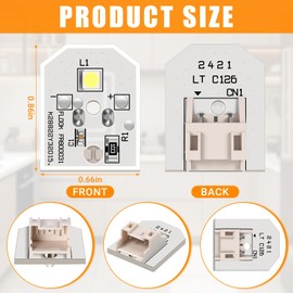Retisee New Upgraded WR55X11132 WR55X25754 Refrigerator LED Light for Refrigerator LED Light Bulb Assembly Replacement AP5646375 PS4704284 WR55X26486 WR55X30602, No-Include Plastic Cover, 12 Pack