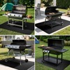 90x120 cm Fire Pit Mat, Large Black Fireproof & Heat