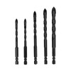 5Pcs Drill Bit Cross Spear Head Hex Shank Drilling Tool