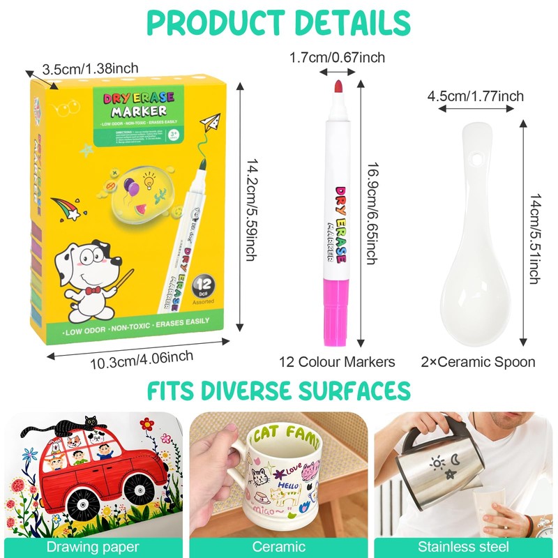 Marte Vanci Magical Water Painting Pens, Magic Drawing Pen Kit