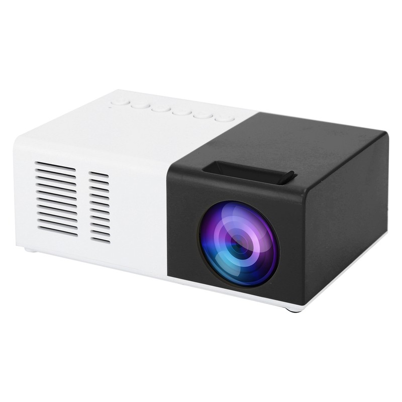 Mini Portable LED Projector 1800LM with Tripod Bracket for Home