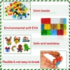 WEVOL 6350 Piece Iron-On Beads Set, Christmas Beads 5 mm,