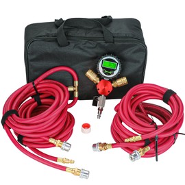 WYNNsky 4 Tire Inflation Deflation System, 1/4’’ Rubber Hose with Air Chuck, Digital Tire Pressure Gauge