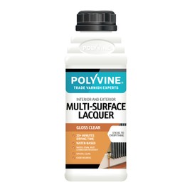 Polyvine Water Based Lacquer Gloss Finish 500ml