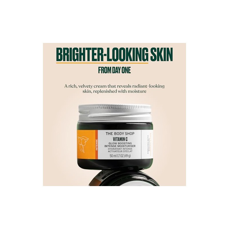 The Body Shop Vitamin C Glow Boosting Moisturiser for Unisex