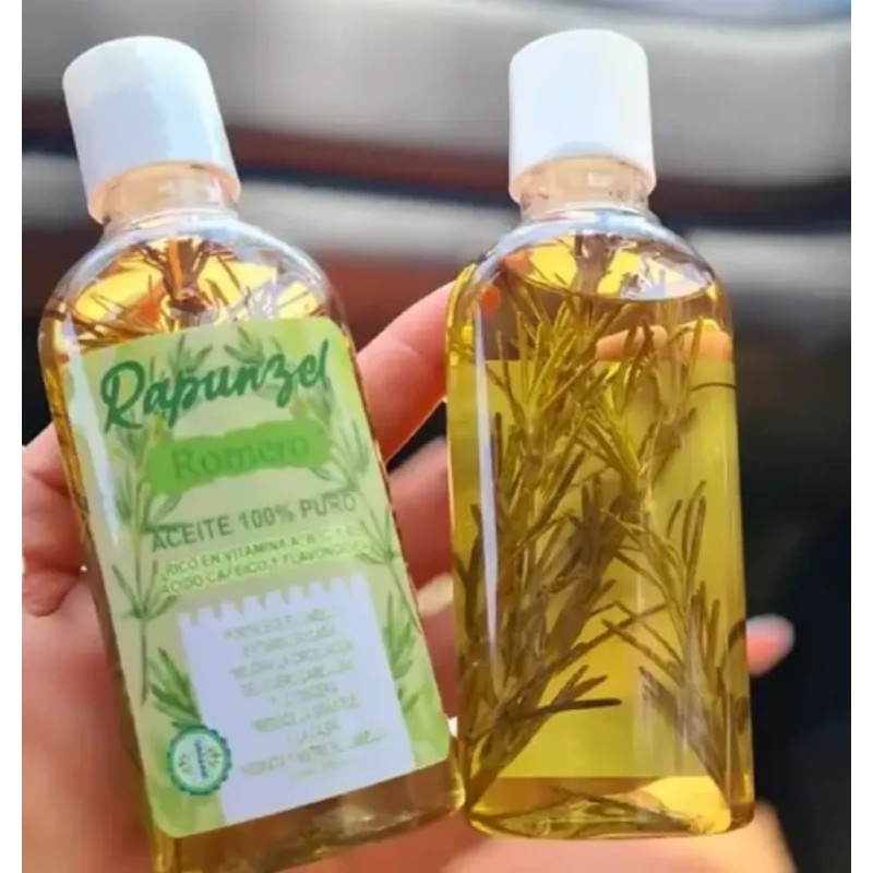 Aceite Romero 100 Puro Rapunzel Crecimiento Capilar