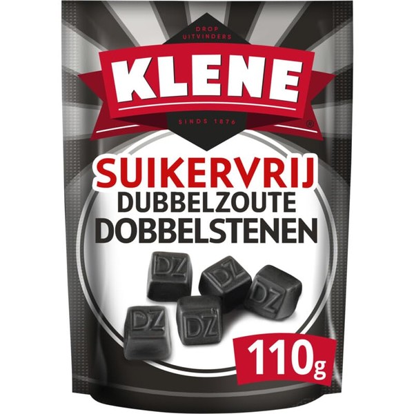 KLENE Suikervrij Dubbelzoute Dobbelstenen I Sugar Free I Liquorice I