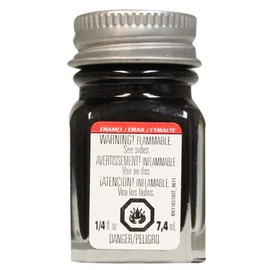 Testors 1139TT Enamel Paint, 0.25 Oz, Semi-Gloss Black