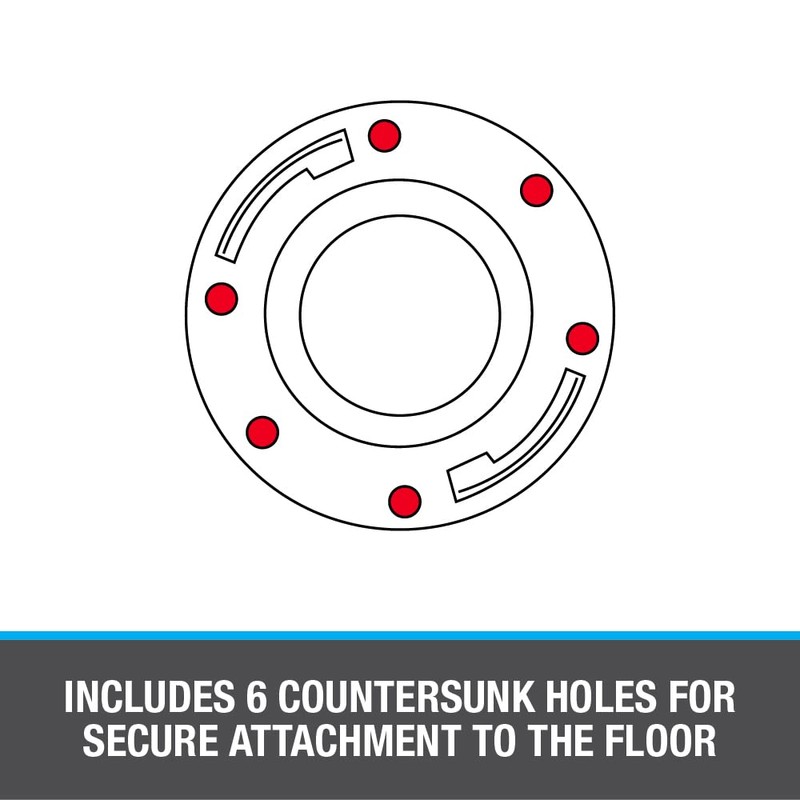 Oatey 3 in. or 4 in. Easy Tap Closet Flange,