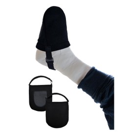 1 Pack Protective Foot Cast Socks Toe Covers Soft Warm Cast Toe Protector Cast Toe Covers for Men and Women, Adjustable Cast Socks Over Cast, Great Cast Socks for Foot（Black
