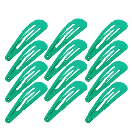 Motanar 50 Pack of Snap Hair Clips Hair Barrettes for Kids, Girls and Women, 50 mm (Cyan)