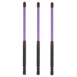 HARFINGTON 3pcs Phillips Slotted Head Screwdriver Bits FPH2 5.9" Length 1/4" Hex Shank S2 Steel Magnetic Flat Cross Head Electrician Bit