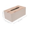 Ipetboom Rectangular Leather Tissue Box Holder Napkin Storage Dispenser for
