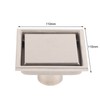 Home Stainless Steel Square Shape Antiodor Bathroom Floor Drain Waste