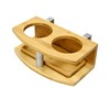 Bamboo Clip on Cup Holder Hanging Shelf, Small Bedside Table