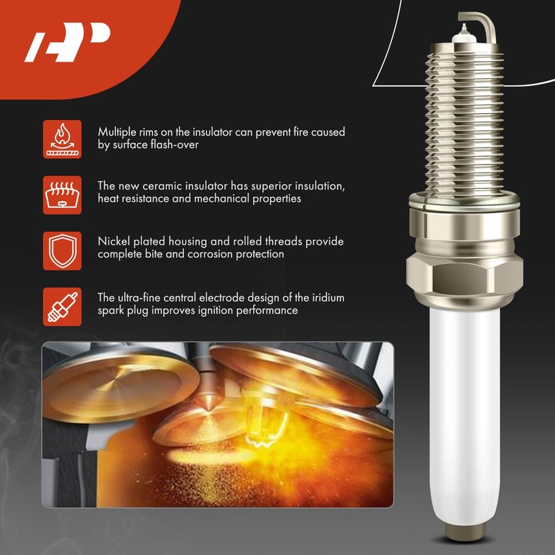 A-Premium Set of 8 Ignition Coil Pack and Iridium Spark