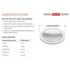 Bialetti Replacement Gaskets and Filter For 9 Cup Stovetop Espresso