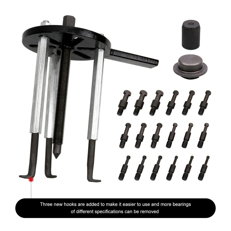 Sporacingrts 3 Jaw Puller Inner Hole Puller Removal Tool 21in1