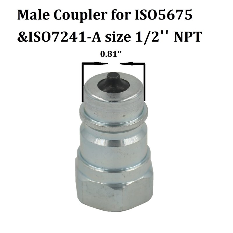2 Pcs- Ag Type Poppet Valve ISO5675/ISO7241-A Plug Hydraulic Quick