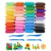 XZEIT Air Dry Clay, Polymer Clay, 36 Bright Colours, Modelling
