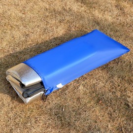 QWORK® Verdicktes und Bequemes 3mm x 150cm x 200cm Alu Isomatte Schaummatten, Faltbare Aluminiumfolie Isoliermatte für Camping und Outdoor