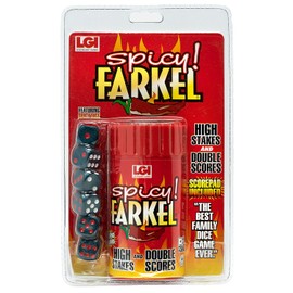 Spicy Farkel Dice Game - High Stakes Family Games & Travel Games Edition with Double Scores & Turn Steals - Games for Adults & Kids Ages 8+ Dice Set
