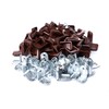 20 x Sossai® Angle Connectors Galvanised Metal with Cover BT2