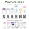 Maymom Wide-Mouth Milk Storage and Feeding Collection Bottle with Nipple,